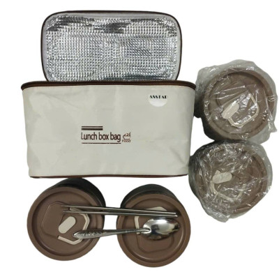 Hộp Cơm Giữ Nhiệt 4 Ngăn 2080ml Phong Cách Nhật, Hộp Đựng Cơm Cao Cấp, Giữ Nhiệt 4-6 Tiếng - Hàng Chính Hãng