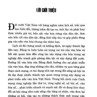 Đường Lối Văn Hóa Của Đảng Trong Chấn Hưng, Phát Triển Văn Hóa Việt Nam