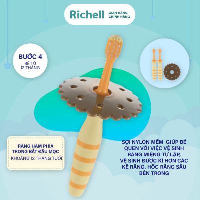 Bàn chải đánh răng trẻ em TLI Richell Nhật Bản | Baby