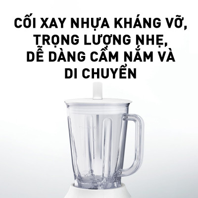 Máy xay sinh tố Panasonic MX-EX1001WRA - Công suất 450W - 1L - Lưỡi dao thép không gỉ - Cối nhựa kháng vỡ - Hàng chính hãng