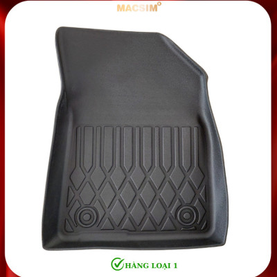 Thảm lót sàn xe ô tô KIA Seltos 2019 - nay Nhãn hiệu Macsim chất liệu nhựa TPE cao cấp màu đen