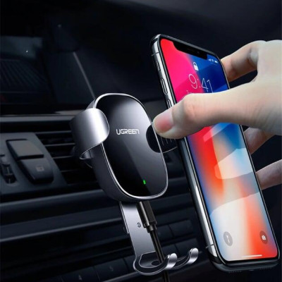 Ugreen UG50583CD157TK 10W màu Đen Sạc điện thoại không dây trên xe hơi - HÀNG CHÍNH HÃNG