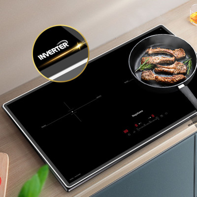 Bếp đôi điện từ Nagakawa UltraSlim NK2C29MB - Hàng Chính Hãng