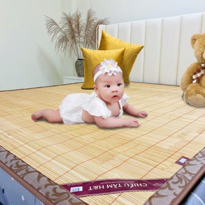 Chiếu tăm H&T 1.6 x 2m(Cây thẳng )- Màu vàng Tự Nhiên - Hàng chính hãng H&T - Sản xuất 100% tại Việt Nam