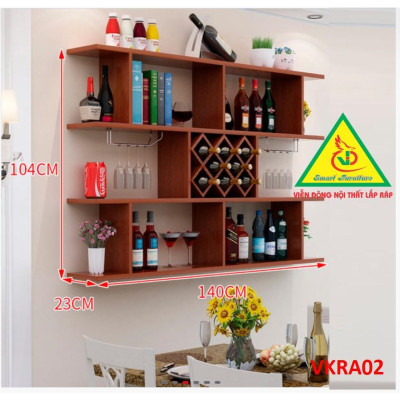 Kệ trang trí treo tường VKRA02A - Nội thất lắp ráp