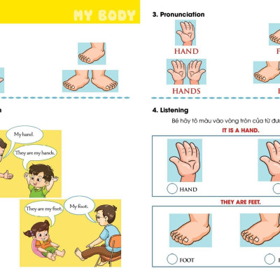 I Can My body - sách học tiếng Anh cho trẻ mầm non