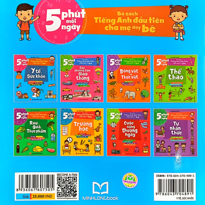 Bộ Sách Tiếng Anh Đầu Tiên Của Bé - 5 Phút Mỗi Ngày - Y Tế, Sức Khỏe (Tái Bản 2022)