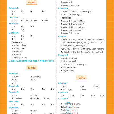 Phiếu Bài Tập Cuối Tuần Tiếng Anh 3 - Global Success (35 Tuần Học) _MEGA