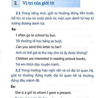 Giới Từ Trong Tiếng Anh