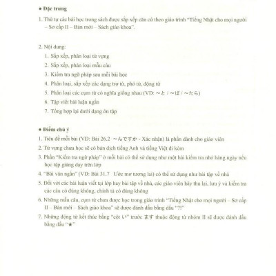 Tiếng Nhật Sơ Cấp 2. Viết - Nhớ Các Mẫu Câu