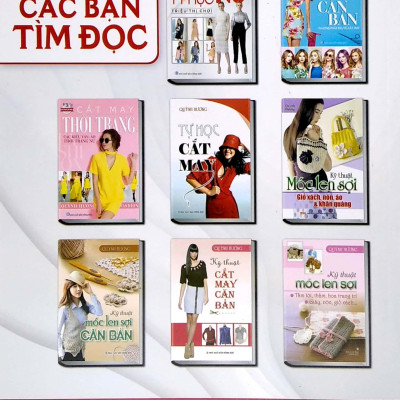 Bộ Sách Cắt May Cho Người Bắt Đầu Tự Học Đến Nâng Cao (Bộ 5 Cuốn)
