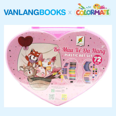 Sách Bí Quyết Vẽ Bút Chì + Bộ Màu Vẽ Đa Năng CM-72 - Vanlangbooks x Colormate