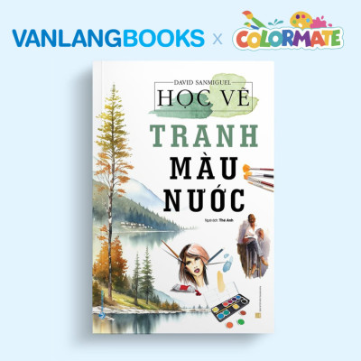 Sách Học Vẽ Tranh Màu Nước + Hộp 36 Bánh Màu Nước Watercolor Cakes - Vanlangbooks x Colormate