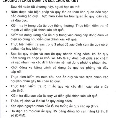 Chẩn Đoán, Sửa Chữa Các Mạch Điện, Điện Tử Trên Ô Tô