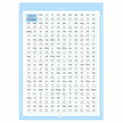 Vở Bí Kíp Luyện Viết Chữ Hán Thần Tốc in chìm, luyện viết 3500 chữ Hán biên soạn theo khung HSK 1-6+10 ngòi bút 