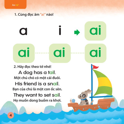 Cùng Con Học Ngữ Âm Tiếng Anh Qua 3 Cấp Độ - Nguyên Âm Đôi