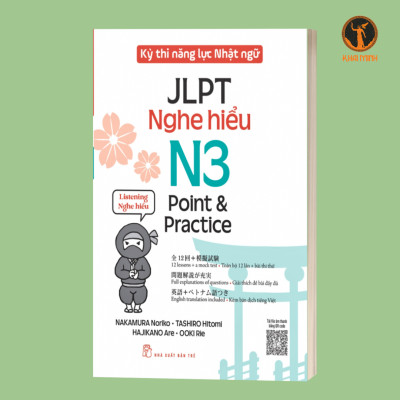 (Bộ 4 cuốn) Cẩm Nang Ôn Thi JLPT N3 Hiệu Quả (KỲ THI NĂNG LỰC NHẬT NGỮ JLPT N3 POINT & PRACTICE - CHỮ VIẾT - TỪ VỰNG -  ĐỌC HIỂU - NGHE HIỂU - NGỮ PHÁP)