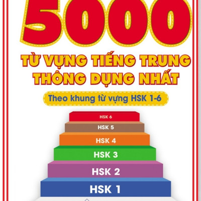 Combo 2 sách Luyện giải đề thi HSK cấp 5 có mp3 nge +5000 từ vựng tiếng Trung thông dụng nhất theo khung HSK từ HSK1 đến HSK6 +DVD tài liệu