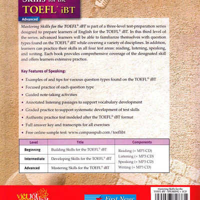 Mastering Skills For The Toefl IBT - Speaking - Kèm CD