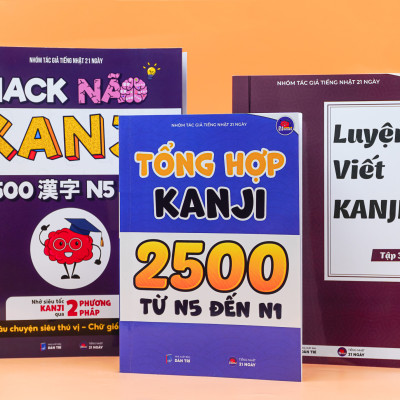 Combo Hack Não Kanji + Hack Não 1700 Từ Vựng Tiếng Nhật Giao Tiếp