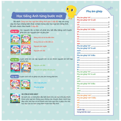 Cùng Con Học Ngữ Âm Tiếng Anh Qua 3 Cấp Độ - Phụ Âm Ghép