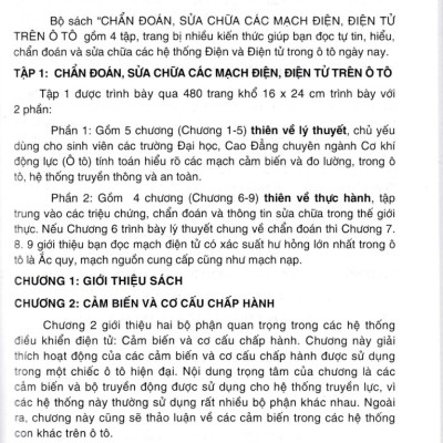 Chẩn Đoán, Sửa Chữa Các Mạch Điện, Điện Tử Trên Ô Tô - STK