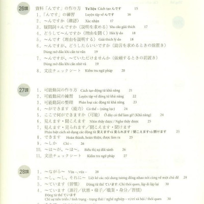 Tiếng Nhật Sơ Cấp 2. Viết - Nhớ Các Mẫu Câu