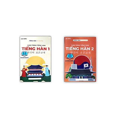 Sách - Combo giáo trình tiếng hàn tiếng hàn 1 + 2 ( cô duyên )