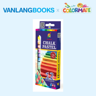 Sách Bách Khoa Toàn Thư - Thực Hành Hội Họa + Hộp Giấy 12 Cây Phấn Màu - Vanlangbooks x Colormate