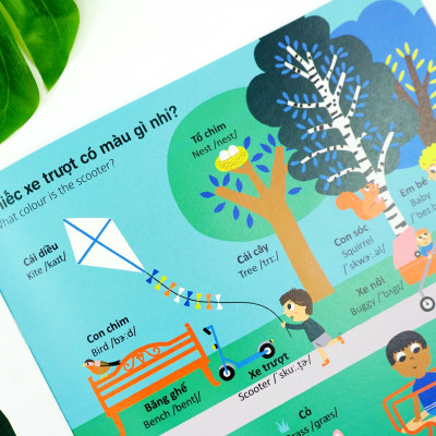 Sách-A world of words - Thế giới từ vựng cho bé nội dung phong phú bao trùm nhiều chủ đề hấp dẫn - Đinh Tị Books