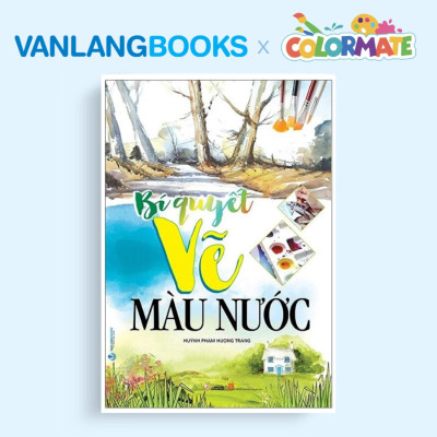 Sách Bí Quyết Vẽ Màu Nước (Tái Bản) + Hộp 12 Màu Vẽ Poster Paint 20ml - Vanlangbooks x Colormate
