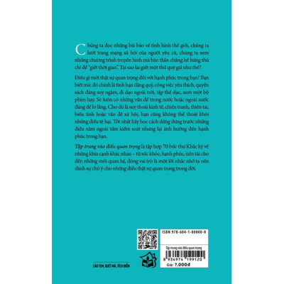 Tập Trung Vào Điều Quan Trọng
