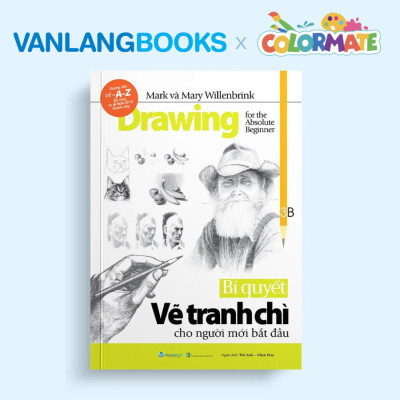 Sách Bí Quyết Vẽ Tranh Chì Cho Người Mới Bắt Đầu + Hộp Giấy 24 Cây Phấn Màu Soft Pastel - Vanlangbooks x Colormate