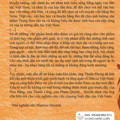 Ca Dao Giảng Luận