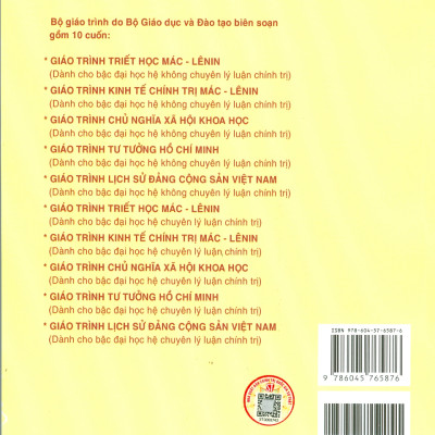 Giáo Trình Kinh Tế Chính Trị Mác – Lênin (Dành Cho Bậc Đại Học Hệ Chuyên Lý Luận Chính Trị) - Bộ mới năm 2021