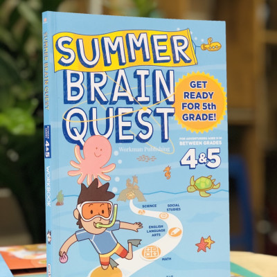 Sách summer brain quest 4&5 phát triển tư duy iq cho bé - in màu ( tiếng anh, 9 - 10 tuổi )