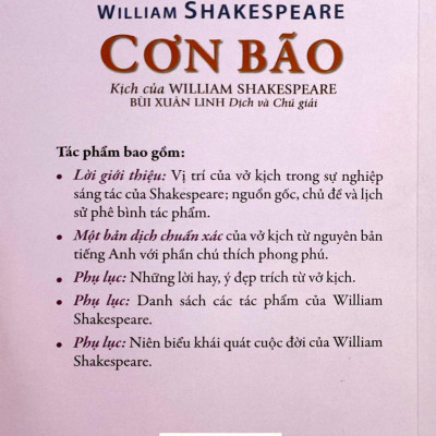 Sách - Cơn Bão - The Tempest