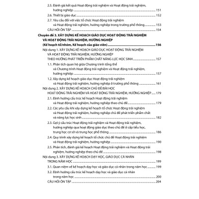 Sách - Tài liệu bồi dưỡng năng lực tổ chức Hoạt động trải nghiệm và Hoạt động trải nghiệm, hướng nghiệp cho giáo viên phổ thông