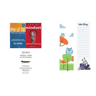 Combo 3 Cuốn Sách Tâm Lý Học Cực Bổ Ích Cho Bạn ( Tư Duy Nhanh Và Chậm + Phi Lý Trí + Tâm Lý Học Thành Công ) (Tặng Tickbook đặc biệt)