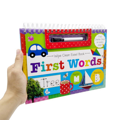 Wipe Clean Easel Book With Pen - First Words