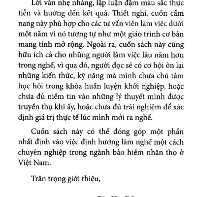 Đừng Bán Bảo Hiểm Hãy Trao Giải Pháp - Sách Gối Đầu Dành Cho Tư Vấn Bảo Hiểm Nhân Thọ (Tái Bản 2020)