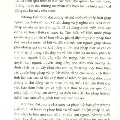 Sách - Giáo trình Đại cương về nhà nước và pháp luật (Tái bản lần thứ nhất)
