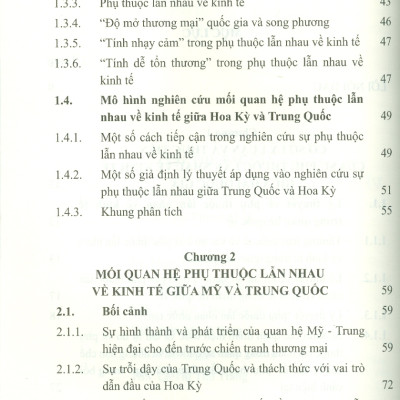 Sự Phụ Thuộc Lẫn Nhau Về Kinh Tế Giữa Mỹ Và Trung Quốc: Hiện Trạng, Xu Thế Và Tác Động Đến Việt Nam (Sách chuyên khảo) - Viện Hàn lâm Khoa học Xã hội Việt Nam - Viện Nghiên cứu Châu Mỹ;  TS. Nguyễn Thị Hải Yến chủ biên 