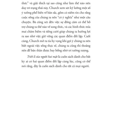 	Triết Lí Của Người Hai Mặt _1980