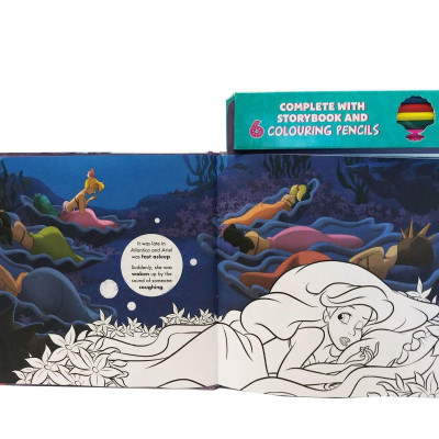 Disney Princess Ariel: Read & Colour
