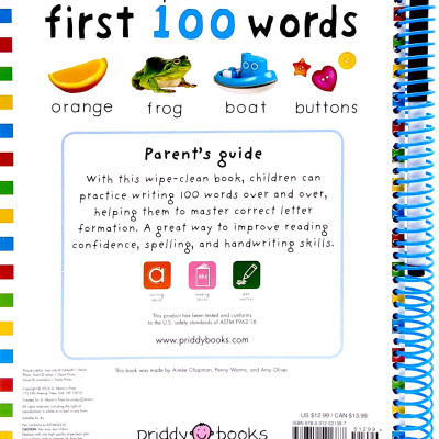 Wipe Clean: First 100 Words - Extended Edition: Includes Wipe-Clean Pen