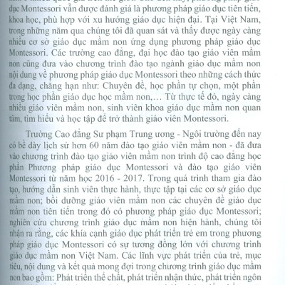 Hoạt Động Phát Triển Ngôn Ngữ Của Trẻ Mầm Non Theo Phương Pháp Giáo Dục Montessori 