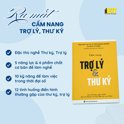 Sách Cẩm nang Thư ký, Trợ lý, sách Kỹ năng văn phòng, sách hướng nghiệp, kỹ năng công sở