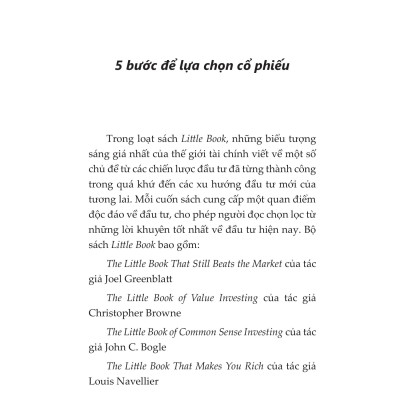 The Little Book - Quản Trị Rủi Ro Trong Đầu Tư Chứng Khoán