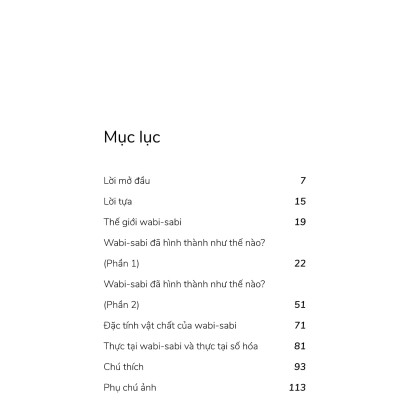 Wabi-Sabi - Tập 2 - Những Suy Nghĩ Thêm